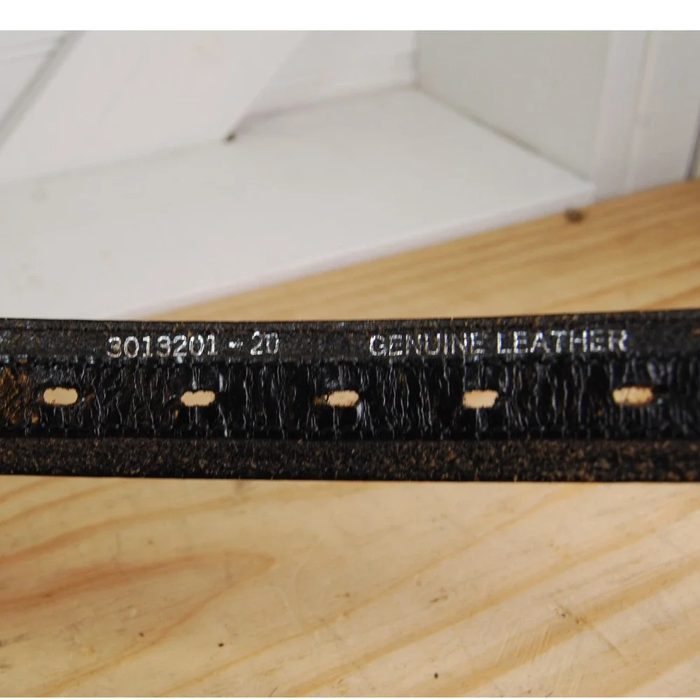 Kids leather belt size 20 small Double S Western belt Unisex‎ youth accessory